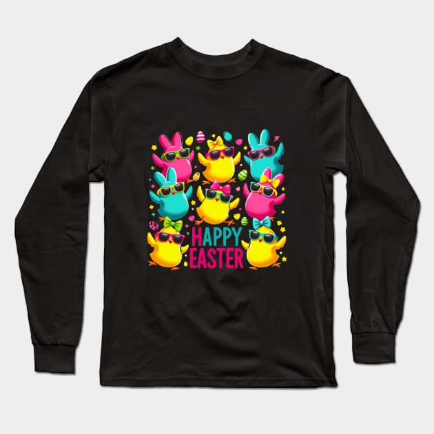 easter peeps vinyl Long Sleeve T-Shirt by BukovskyART